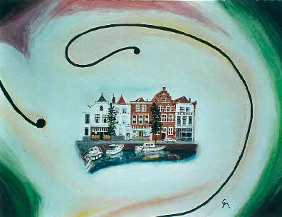 Goes, Holland - l auf Leinwand - 1982 - 50 x 40 cm - 600 €