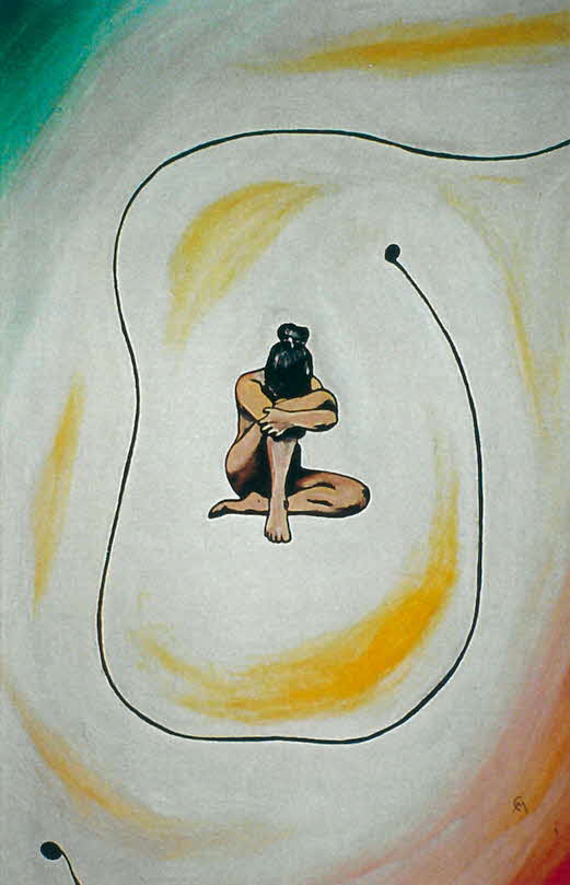 Meditation - Öl auf Leinwand - 1978 - 40 x 60 cm - 350 €